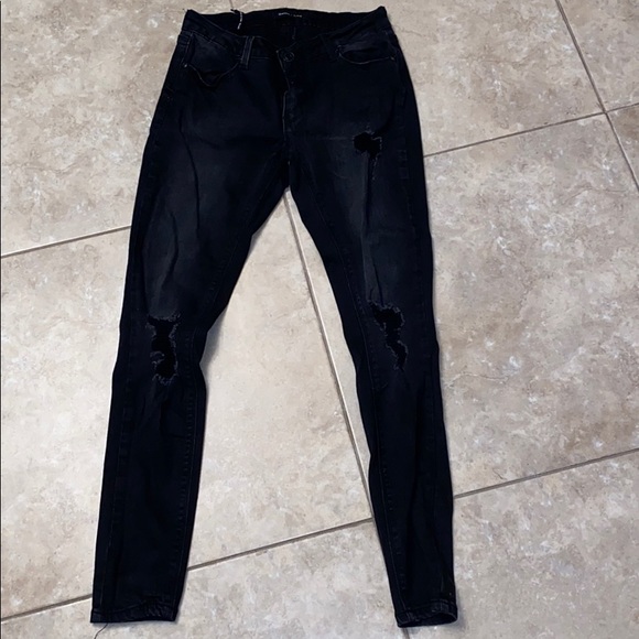 Black ripped jeans - Picture 1 of 1